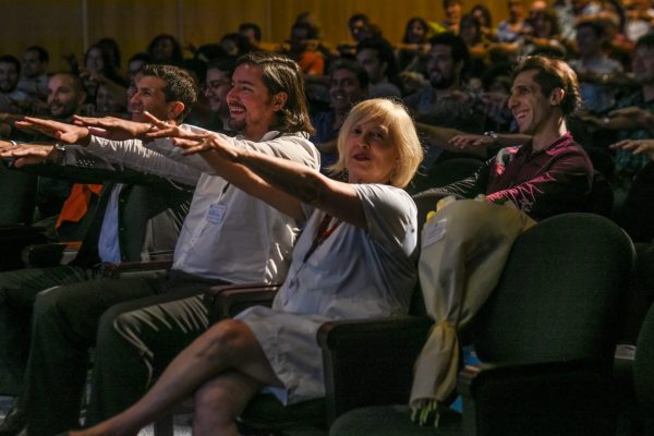 Mónica Wodzislawski en entrega de diplomas de la Carrera de Testing